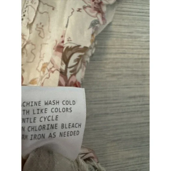 Calypso St Barth Bohemian Floral Romance  Wrap Blouse Flutter Cap Sleeve  XL NWT - Picture 7 of 9